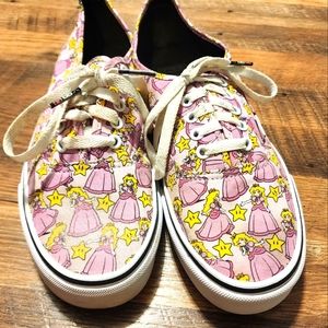 Princess Peach Mario Vans Shoes